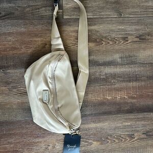 Foldie Crossbody Bag - Beige NWT!